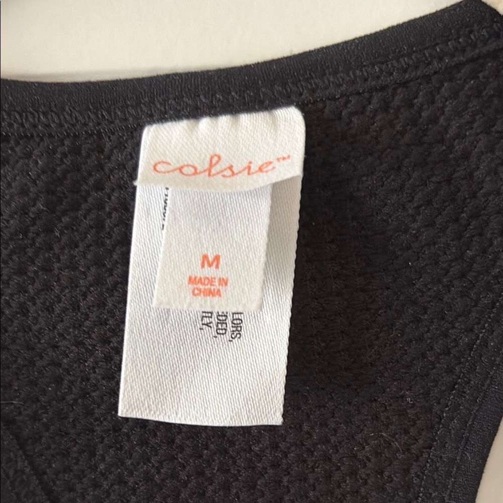 Black Racerback Romper - Picture 3 of 5